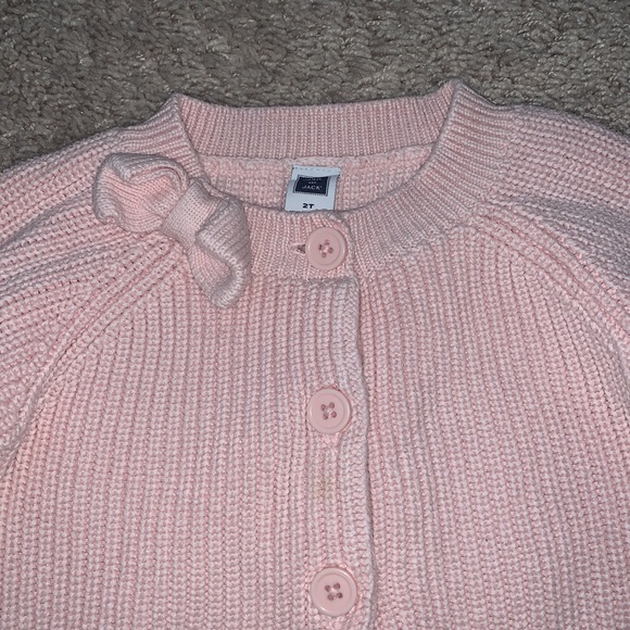 Little girls cable knit sweater - Picture 3 of 4